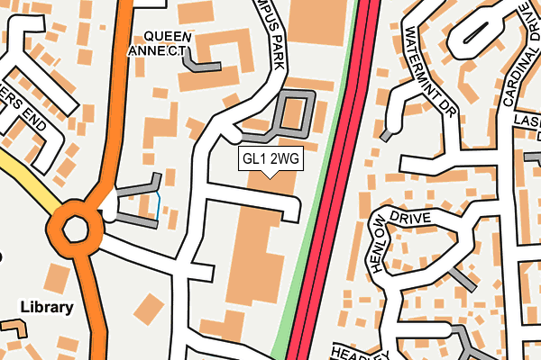 GL1 2WG map - OS OpenMap – Local (Ordnance Survey)