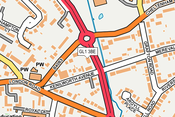 GL1 3BE map - OS OpenMap – Local (Ordnance Survey)