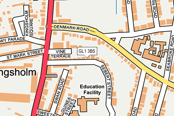 GL1 3BS map - OS OpenMap – Local (Ordnance Survey)