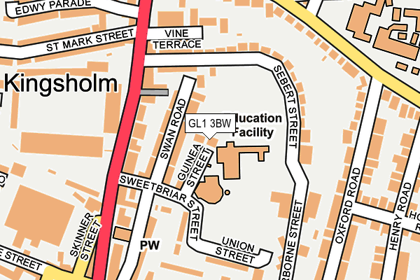 GL1 3BW map - OS OpenMap – Local (Ordnance Survey)