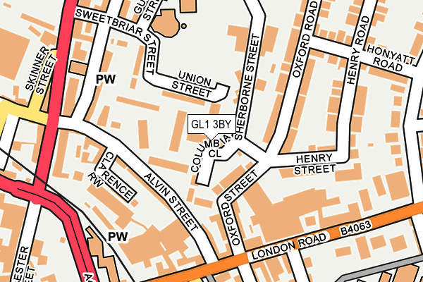 GL1 3BY map - OS OpenMap – Local (Ordnance Survey)