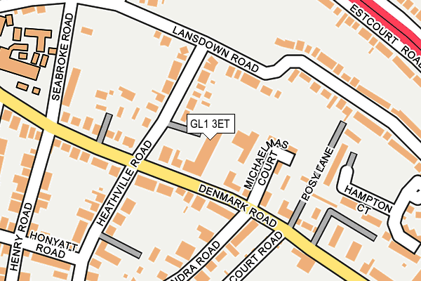 GL1 3ET map - OS OpenMap – Local (Ordnance Survey)