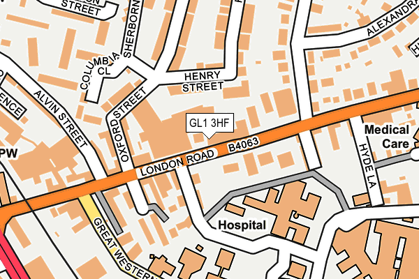 GL1 3HF map - OS OpenMap – Local (Ordnance Survey)