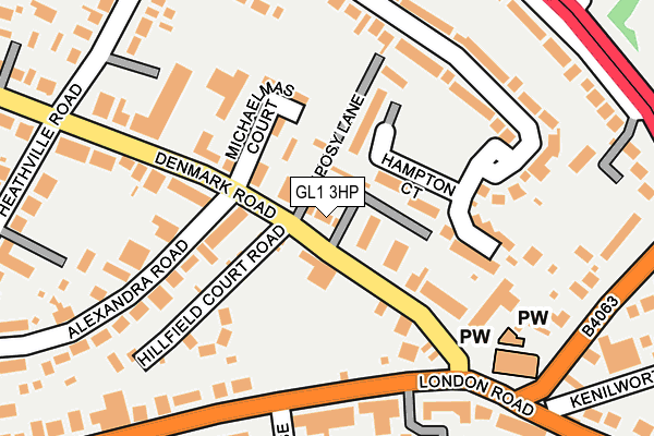 GL1 3HP map - OS OpenMap – Local (Ordnance Survey)