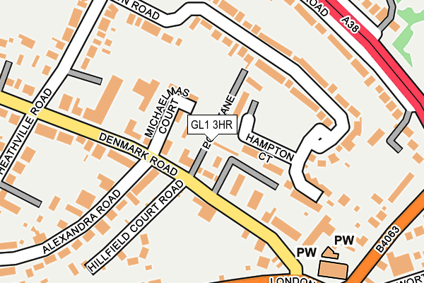 GL1 3HR map - OS OpenMap – Local (Ordnance Survey)