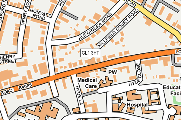 GL1 3HT map - OS OpenMap – Local (Ordnance Survey)