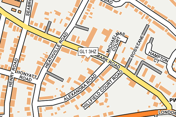 GL1 3HZ map - OS OpenMap – Local (Ordnance Survey)