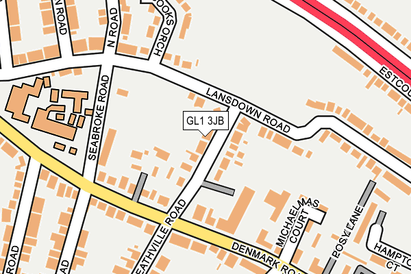 GL1 3JB map - OS OpenMap – Local (Ordnance Survey)