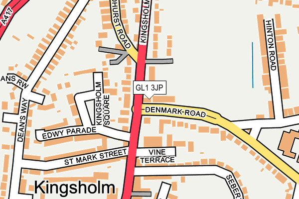 GL1 3JP map - OS OpenMap – Local (Ordnance Survey)