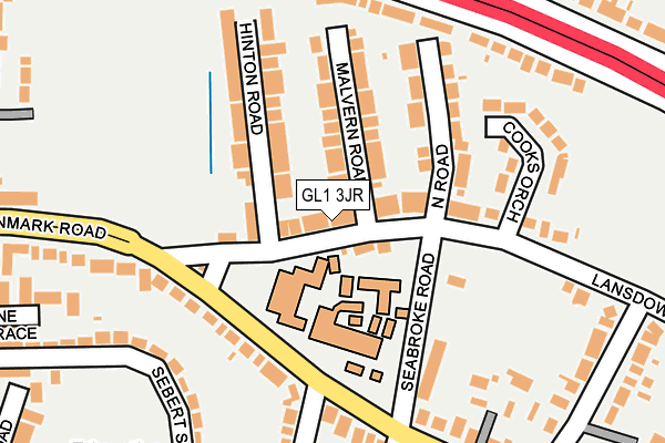 GL1 3JR map - OS OpenMap – Local (Ordnance Survey)