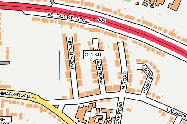 GL1 3JT map - OS OpenMap – Local (Ordnance Survey)