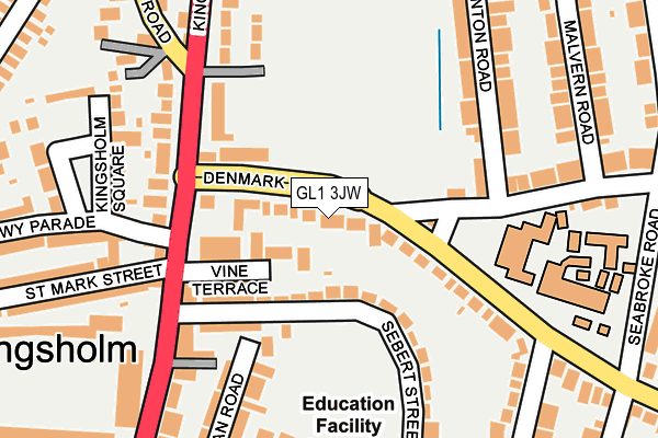 GL1 3JW map - OS OpenMap – Local (Ordnance Survey)