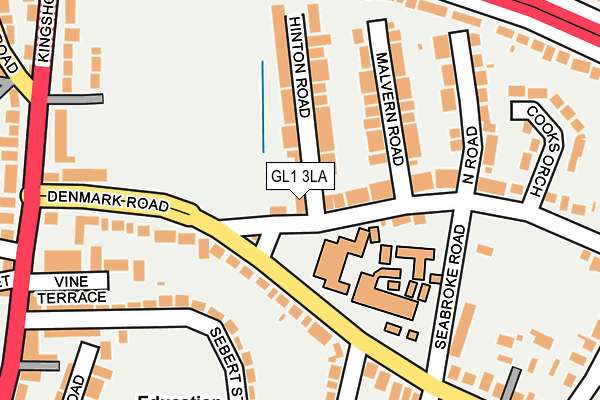 GL1 3LA map - OS OpenMap – Local (Ordnance Survey)