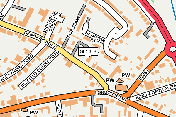 GL1 3LB map - OS OpenMap – Local (Ordnance Survey)