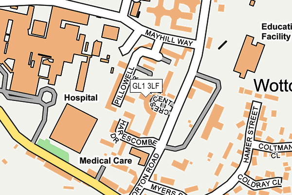 GL1 3LF map - OS OpenMap – Local (Ordnance Survey)