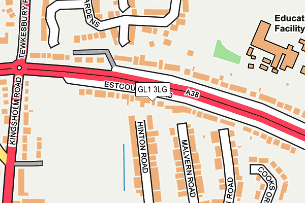 GL1 3LG map - OS OpenMap – Local (Ordnance Survey)