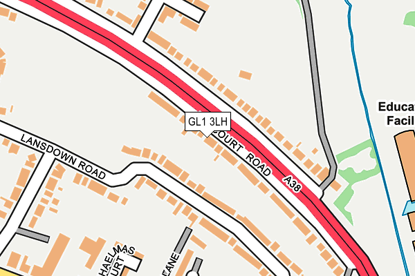 GL1 3LH map - OS OpenMap – Local (Ordnance Survey)