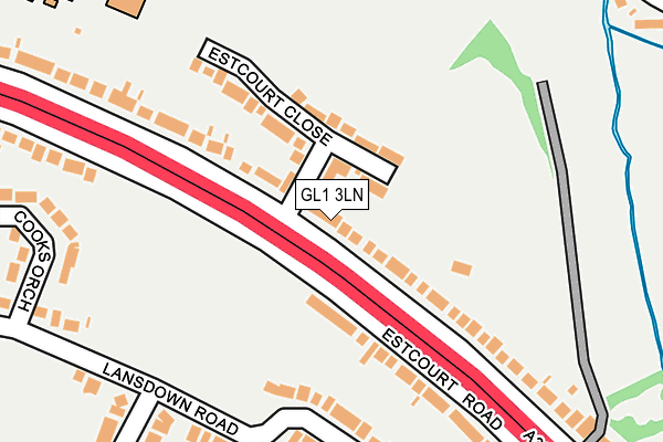 GL1 3LN map - OS OpenMap – Local (Ordnance Survey)