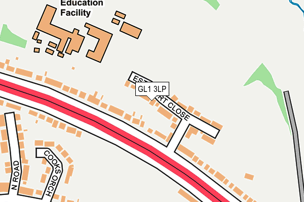 GL1 3LP map - OS OpenMap – Local (Ordnance Survey)