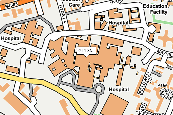 GL1 3NJ map - OS OpenMap – Local (Ordnance Survey)