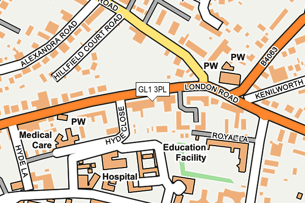 GL1 3PL map - OS OpenMap – Local (Ordnance Survey)
