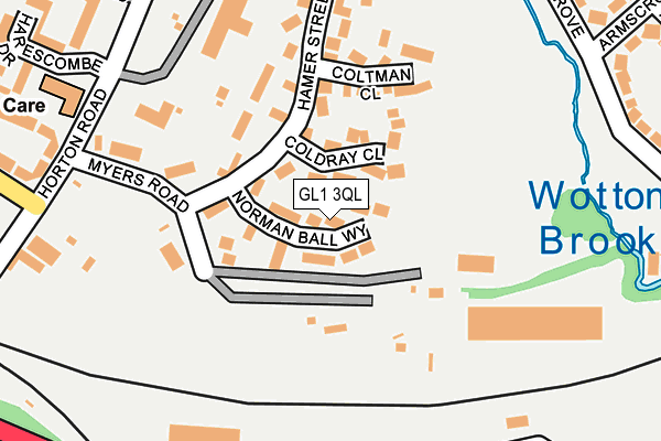 GL1 3QL map - OS OpenMap – Local (Ordnance Survey)