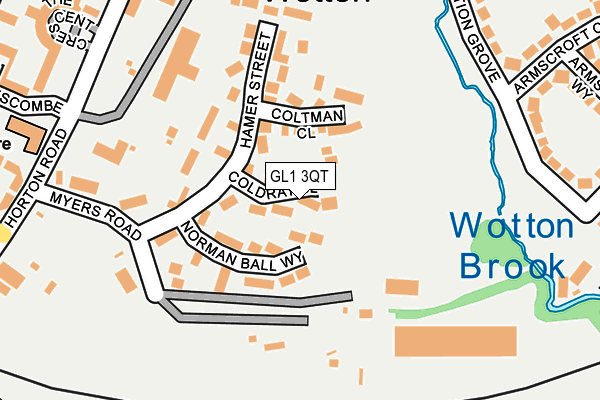 GL1 3QT map - OS OpenMap – Local (Ordnance Survey)