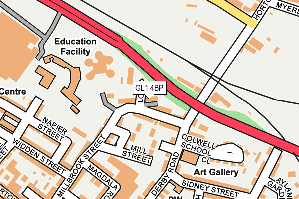 GL1 4BP map - OS OpenMap – Local (Ordnance Survey)