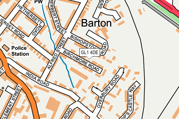 GL1 4DE map - OS OpenMap – Local (Ordnance Survey)