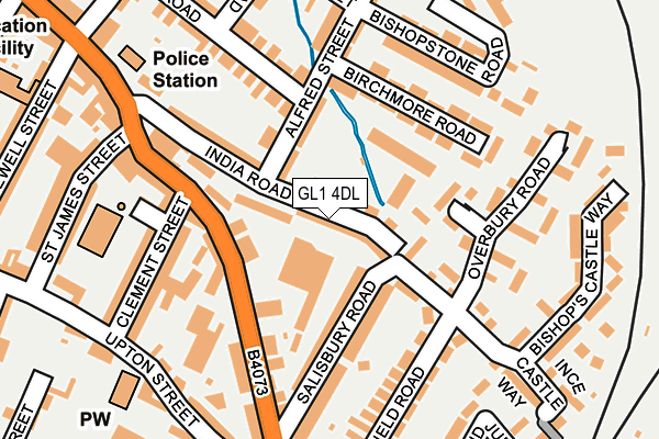 GL1 4DL map - OS OpenMap – Local (Ordnance Survey)