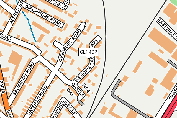 GL1 4DP map - OS OpenMap – Local (Ordnance Survey)