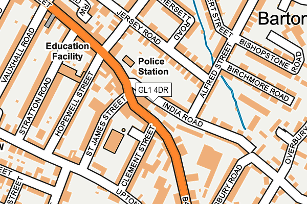 GL1 4DR map - OS OpenMap – Local (Ordnance Survey)