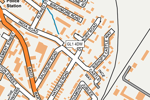 GL1 4DW map - OS OpenMap – Local (Ordnance Survey)