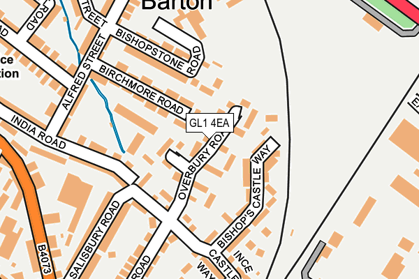 GL1 4EA map - OS OpenMap – Local (Ordnance Survey)