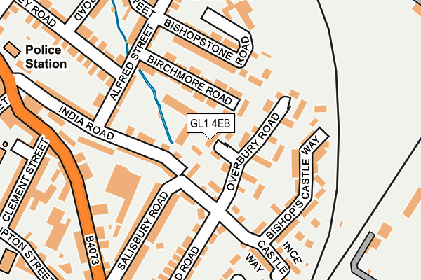 GL1 4EB map - OS OpenMap – Local (Ordnance Survey)