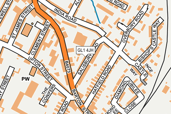 GL1 4JH map - OS OpenMap – Local (Ordnance Survey)