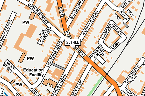 GL1 4LE map - OS OpenMap – Local (Ordnance Survey)