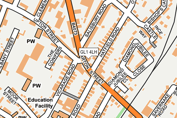 GL1 4LH map - OS OpenMap – Local (Ordnance Survey)