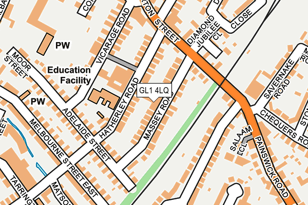 GL1 4LQ map - OS OpenMap – Local (Ordnance Survey)