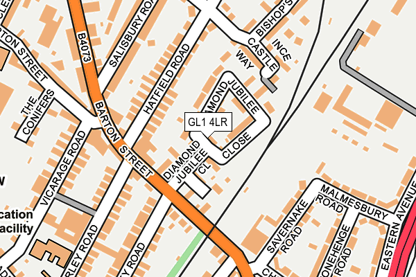 GL1 4LR map - OS OpenMap – Local (Ordnance Survey)