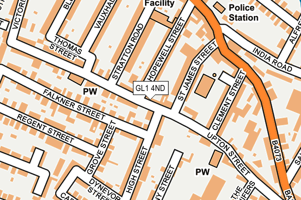 GL1 4ND map - OS OpenMap – Local (Ordnance Survey)