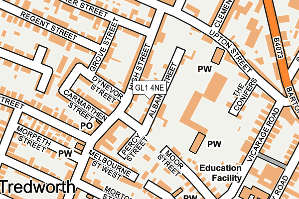 GL1 4NE map - OS OpenMap – Local (Ordnance Survey)