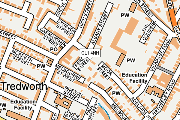 GL1 4NH map - OS OpenMap – Local (Ordnance Survey)