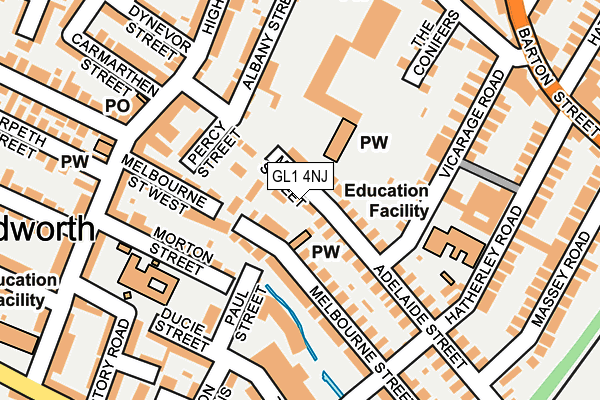 GL1 4NJ map - OS OpenMap – Local (Ordnance Survey)