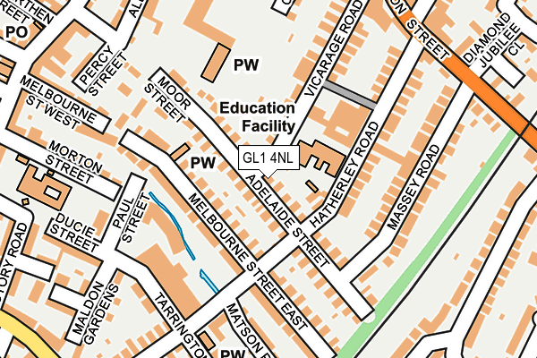 GL1 4NL map - OS OpenMap – Local (Ordnance Survey)