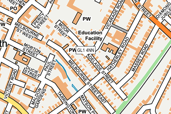 GL1 4NN map - OS OpenMap – Local (Ordnance Survey)