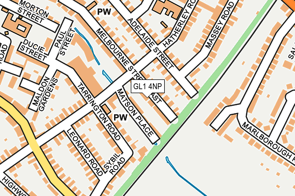 GL1 4NP map - OS OpenMap – Local (Ordnance Survey)