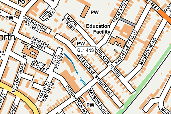 GL1 4NS map - OS OpenMap – Local (Ordnance Survey)