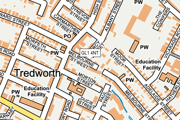 GL1 4NT map - OS OpenMap – Local (Ordnance Survey)