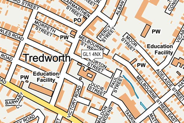 GL1 4NX map - OS OpenMap – Local (Ordnance Survey)